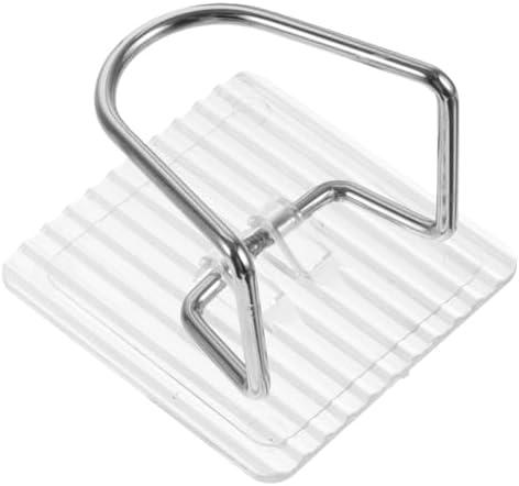 CHILDWEET 2pcs No-drill Adhesive Sponge Holder Heavy Duty Kitchen Wall Rack for Sponges and Utensils Easy Installation Multi-functional Drainage Storage for Clean Environment White