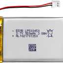 EEMB 3.7V Lipo Battery 950mAh 503450 Lithium Polymer ion Battery Rechargeable with JST Connector Make Sure Device Polarity Matches with Device Before Purchase