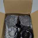 8 Pack 78A Quad Roller Skate Wheels 65 x 36mm with ABEC-9 Bearings Installed for Double Row Skating, Quad Skates Accessories Outdoor/ Indoor Use (Black)