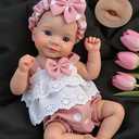 26cm Can Open Mouth Lifelike Silicone Baby Dolls Realistic Full Body Silicone Reborn Baby Dolls Eyes Open That Look Real Babies