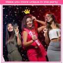 5 x President Satin Sash - Halloween Hot Pink for Women Adult - Beauty Pageant Birthday Decorations