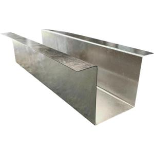 F&L Heavy-Duty Raw Galvanized Metal Line Cover Set with Angled Tips for AC & Heat Pump – Unpainted Galvanized Steel, (6"x6"x48" to 96"), Weather-Resistant and Shipped in Two Pieces.