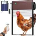 Automatic-Chicken-Coop-Door-Solar-Powered Auto Chicken Door with Remote Light Sensor Mode Anti-Pinch Function (DarkRBC-001)