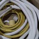 33 Ft Mini Split Line Set,Air Conditioning Copper Tubing Pipe Extension,1/4" & 3/8" 3/8" PE Thickened for AC and Heating Equipment Insulated with Nuts. (1/4+3/8)