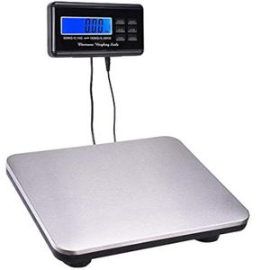 MejorChoy 660lbs Postal Scale LCD Digital Scale Floor Platform Scale 300kg Capacity for Shipping Weighing