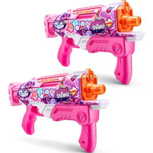 X-Shot Fast-Fill Skins Pink Hyperload (2 Pack) by ZURU, Watergun, Water Blaster Toys, 2 Blasters Total, Fills with Water in just 1 Second!