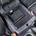 PIMCAR Center Console Organizer for Jeep Wrangler JL/JLU (2018-2025) & Gladiator JT (2020-2025) | Armrest Storage Tray | Interior Accessories (Not for JK/JKU) | Black Liner Trim