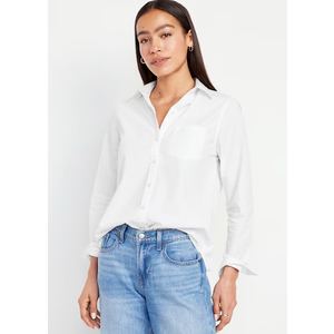 Classic Button-Down Shirt, Size S
