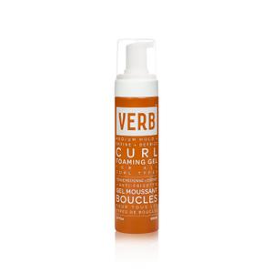 VERB Curl Foaming Gel  Frizz Control Foaming Gel - For Waves, Curls and Coils - Defines + Enhances for Medium Hold  Vegan, No Parabens or Harmful Sulfates (6.7 Fl Oz (Pack of 1))