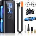 Tire Inflator Portable Air Compressor, 150PSI & 25000mAh Portable Air Pump for Car Tires, 2X Faster Inflation Air Compressor with Digital Pressure Gauge for Car, Bike, Motorcycle, Ball