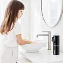 Hand Soap Dispenser,Touchless Soap Dispenser Bathroom Kitchen,Automatic,Hands-Free,Rechargeable,5-Level Adjustable,LED Screen Display,320ML 10.8OZ (Gel-Black)