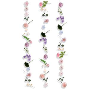 3 Pcs Artificial Flowers Hanging Decorations, 29.5ft Wildflower Daisy Garland Backdrop Ceiling Decoration for Wedding Spring Party Birthday Home Garden(Purple Pink)