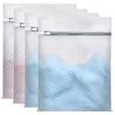 Mesh Laundry Bags for Delicates (11.8”×9.84”) with Zippers Protects Clothes from Damage Breathable Honeycomb Mesh Washer & Dryer Safe bags - Ideal for Bras Lingerie & Socks