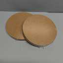 6 Pieces Cork Plant Coasters, 6 Inch Cork Plant Mats, Cork Coaster for Planters, Plant Coasters for House Plants Indoors (Nude & Black)