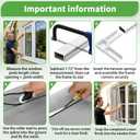 Hrboat 36" x 36" Window Screen Kit, 1-Pack Metal Frame Set, White