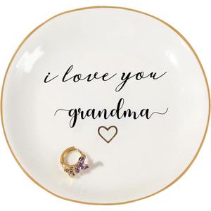 Gifts for Grandma, Grandma Gifts, Ring Dish - " Remember I love you, grandma" - Mothers Day Birthday Thanksgiving Christmas Gifts for Grandma, Grandmother, Godmother, Gigi, Mimi, and Nana Gifts