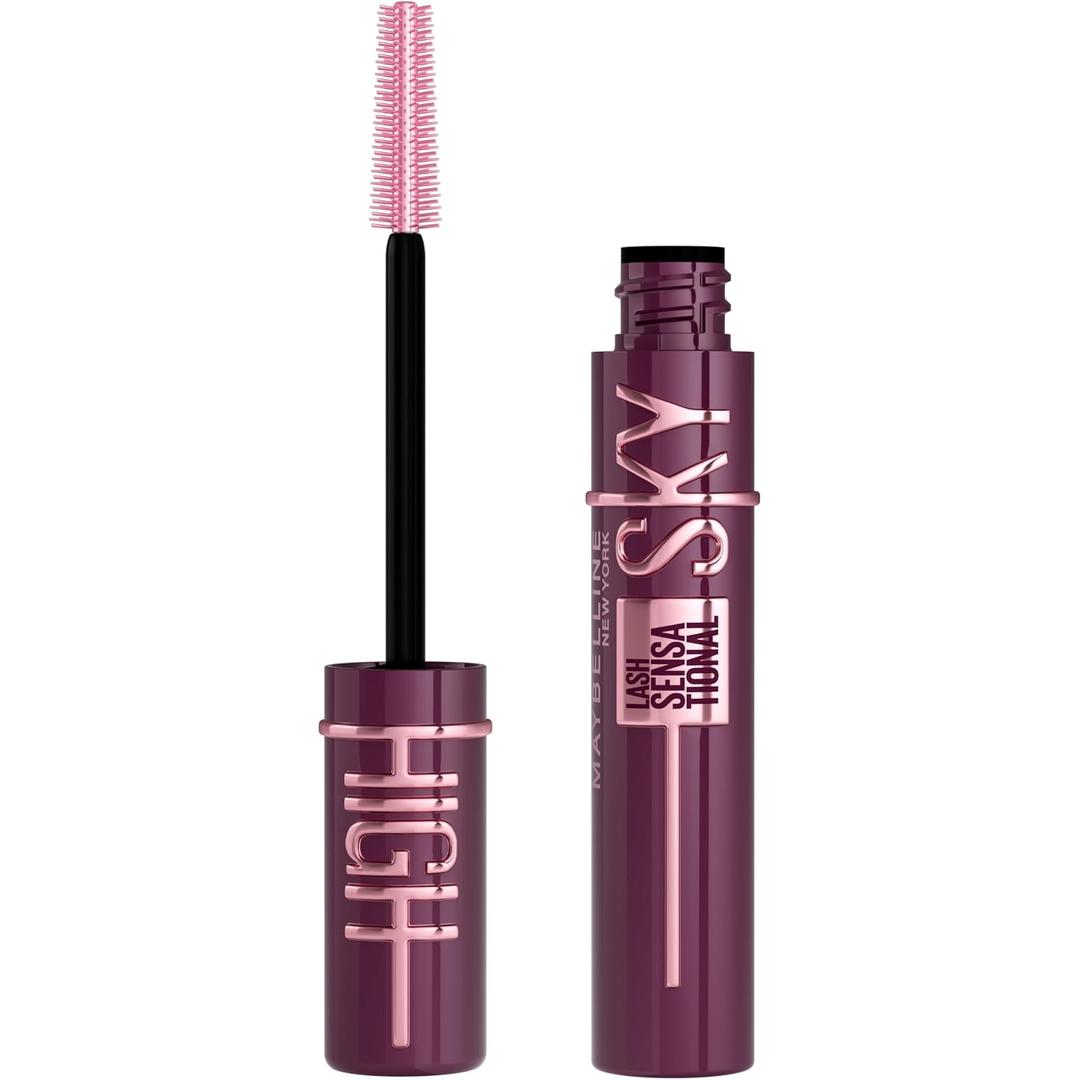 Maybelline Lash Sensational Sky High Mascara Makeup, Volumizing, Lengthening, Defining, Curling, Multiplying, Buildable, Washable Formula, Burgundy Haze, 1 Count (0.24 Fl Oz (Pack of 1))