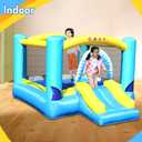 Causeair Inflatable Bounce House for Kids Jumping Outdoor&Indoor,Bouncy Castle with Durable Double Sewn,Basketball Hoop,Shark Theme