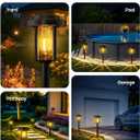 Solar Pathway Lights, 12 Pack Solar Light Outdoor IP65 Waterproof, Garden Lights Solar Powered, Outside Decor Landscape Lighting for Yard, Path, Driveway, Walkway (Warm White)