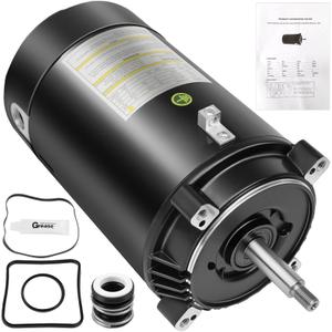 UST1072 Pool Pump Motor, 3/4 HP 115/230V Dual Voltage, 3450 RPM 56J C-Face, 5/8" 1045 Steel Shaft, ODP Protection, Fit for Century A.O. Smith/Hayward Super Pump/Max-Flo