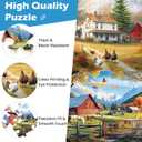 2 Pack 300 Pieces Puzzle for Adults,Autumn Puzzle Farm Jigsaw Puzzles 300 Pieces for Adults Kids Seniors Countryside Jigsaw Puzzle Premium Cardboard Puzzles for Tabletop Family Activity Gift