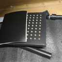 Heyalan Matte Black Exposed Shower System 2 Functional Bathroom Shower Set 8 Inch Square Rainfall Shower Head with Hand Sprayer Wall Mounted