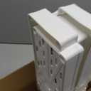 SPACEKEEPER Slim Rolling Storage Cart 4 Tier Bathroom Organizer Mobile Shelving Unit Utility Cart Tower Rack for Kitchen Laundry Narrow Places, White