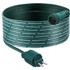 Meonum 3 Meters 2 Pin Extension Cable with Male and Female Connector, Compatible with TING SHEN Class 2 Power Supply, UL Certification 22AWG Waterproof Class 2 Power Unit Cord(Green,1 Pack)