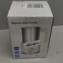 Milk Frother, 16.9 OZ Milk Frother and Steamer, 4 in 1 Electric Milk Frother Dishwasher Safe Durable Silent Frother for Coffee Hot and Cold Foam Maker (Black Stainless)