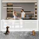 Huafly 71 Inch Retractable Baby Gates, no Drilling Baby Gates, Child Gates, Safety Gates, Extra Long Dog Gates on Doorways, Stairs, Outdoor, Indoor ((White, 71 Inch)