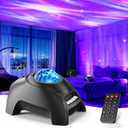 Northern Galaxy Light Aurora Projector, Star Projector with 33 Light Effects, Starry Nebula LED Lamp with Remote Control, White Noise, Kids/Adults Room Decor, Bluetooth Speaker for Party Christmas