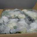 NUPTIO Large Flower Centerpieces for Tables: 17.7 inch Diameter White Artificial Flower Ball Arrangement for Wedding Party Centerpiece - 2 Pcs Fake Floral Rose for Bridal Shower Decorations