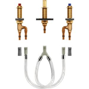 Moen 4793 Two Handle Roman Tub Adjustable Valve with 1/2-Inch CPVC PEX Connections (0.5)