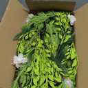 6FT Easter Garland with LED Lights, Artificial Spring Vine Branches, Floral Decorated Eggs and Flower Simulation Suitable for Holiday Parties, Mantle or Fireplace Decoration, Indoor Outdoor Use.