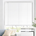 UNISHADES No Drill Aluminum Cordless Mini Blinds, 32×64 in, White | L-Shaped Slat Design, Better Privacy Protection, Warp Resistance, Corrosion Resistance