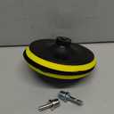 6 Inch Backing Plates Buffing Pads Holder 5/8-11 Thread Hook & Loop Backer with 1/4'' Connecting Rod Hex Shank for Polishing Tools, Sander (Pack of 4)