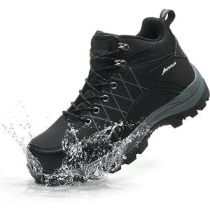MENYBAN Steel Toe Boots for Men Waterproof Wide Width Slip Resistant Safety Toe Sneakers Puncture Proof Durable Construction Work Shoes for Outdoor Industrial Use 45W, 11.5-11.5WIDE