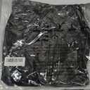 ASPO Men's Windproof Warm Golf Vest Outerwear with 6 Pockets Waterproof Winter Softshell Sleeveless Puffer Jacket for Hiking, Size M, Black