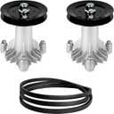 42" Deck Rebuild Kit Compatible with Hu-sqvarna LT130 YTH150 Craftsman LT1000 LT2000 LT4000 LTX1000 Pou-LAN Lawn Mower, 2 Spindle 130794, 2 Pulley 153535, 1 Belt 144959