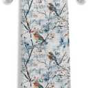 Christmas Winter Bird Kitchen Towels-Vintage Watercolor Robin Branch Dish Tea Towels for Kitchen, Farmhouse Blue Red Berry Decorative Hand Towel for Bathroom, 16x24 Inch