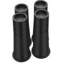 Bed Risers 14 Inch Heavy Duty, Elevation in Heights 8/9.8/11.6 or 13.4 Inch Round Furniture Risers for Bed Desk Table Sofa Couch, Bed Lifts Risers(4 Pack Black)
