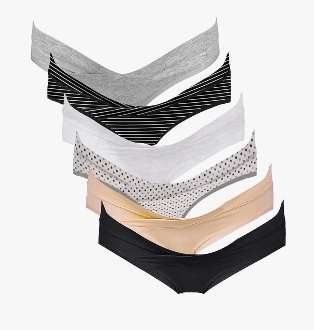 Intimate Portal Cotton Maternity Underwear Under the Bump Pregnancy Postpartum Bikini Panties L