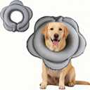 Dog Cone Collar for Large Dogs, Soft Inflatable Dog Donut Alternative After Surgery, Adjustable Protective Pet Recovery Collar, Donut Recovery Collar Prevents Licking for Dogs (Gray, XL)
