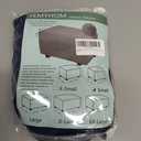 YEMYHOM Ottoman Cover Latest Jacquard Design High Stretch Folding Storage Footstool Protector Rectangle Removable Slipcover (Ottoman Small, Navy)