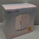 YLFU Mini Fridge for Bedroom, 6L Skincare Fridge with LED Mirror for Dorm & Office, Portable Cooler & Warmer Small Compact Refrigerator for Skincare, Makeup and Cosmetics