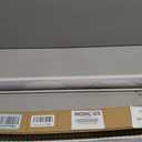 LazBlinds No Drill Cordless Zebra Blinds, 28" W x 48" H, Stone Grey