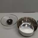 NOBILITY 1.5 quart Stainless Steel Saucepan with Lid, Tempered Glass, Stay-Cool Handle, Induction Ready, Oven Safe, Compatible with All Cooktops, Dishwasher Safe Soup Pot, 16 cm, 1500 ml