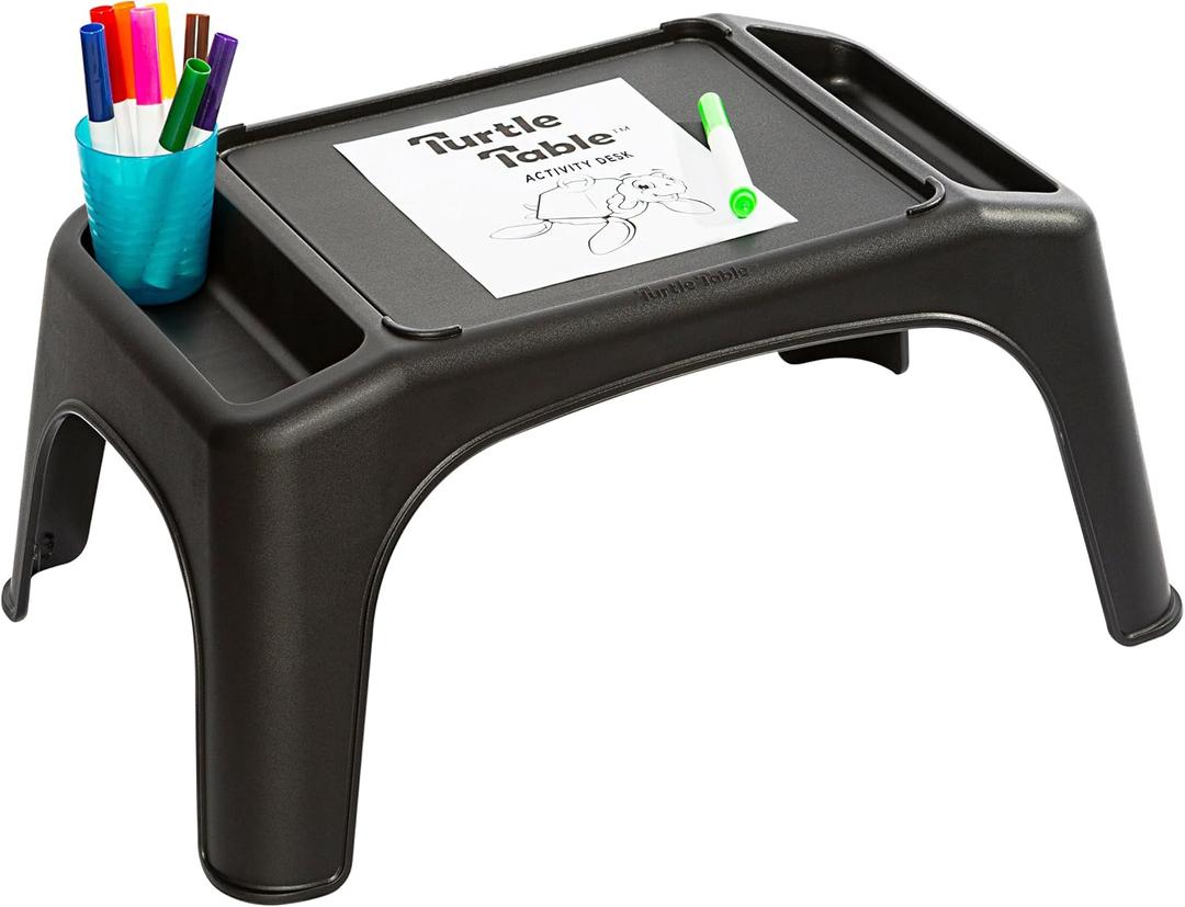 LAPGEAR Turtle Table Kids Activity Lap Desk - Black