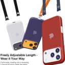 Hokone Lanyard Crossbody Strap for iPhone 17 Series, Adjustable Anti-Theft Neck Holder with Magnetic Strap & Quick Release