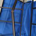 Foldable Outdoor Wagon - Heavy Duty Beach Wagon All-Terrain Utility Cart with Wheels, Adjustable Handle Grocery Cart for Beach, Camping, Sports, Shopping - Blue